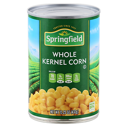Springfield Whole Kernel Corn 15.25 Oz