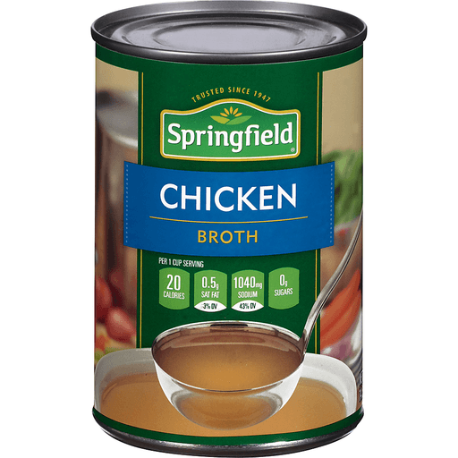 Springfield Chicken Broth 14.5 Oz
