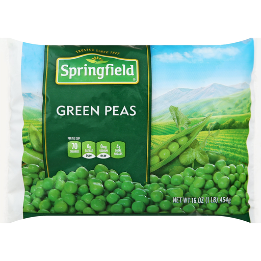 Springfield Fancy Tender Green Peas 16 Oz. Bag