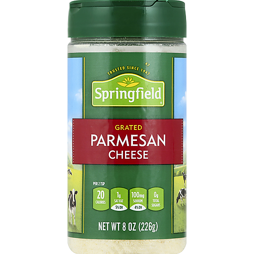 Springfield Cheese, Parmesan, Grated