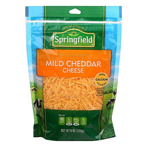 Springfield Fancy Shredded Cheese, Mild Cheddar
