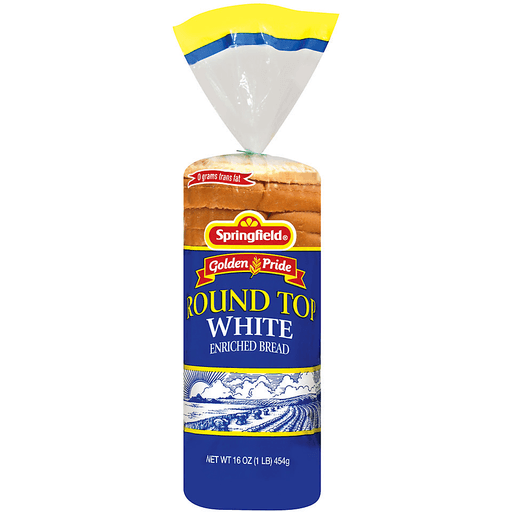 Springfield Round Top White Bread 16 Oz. Bag