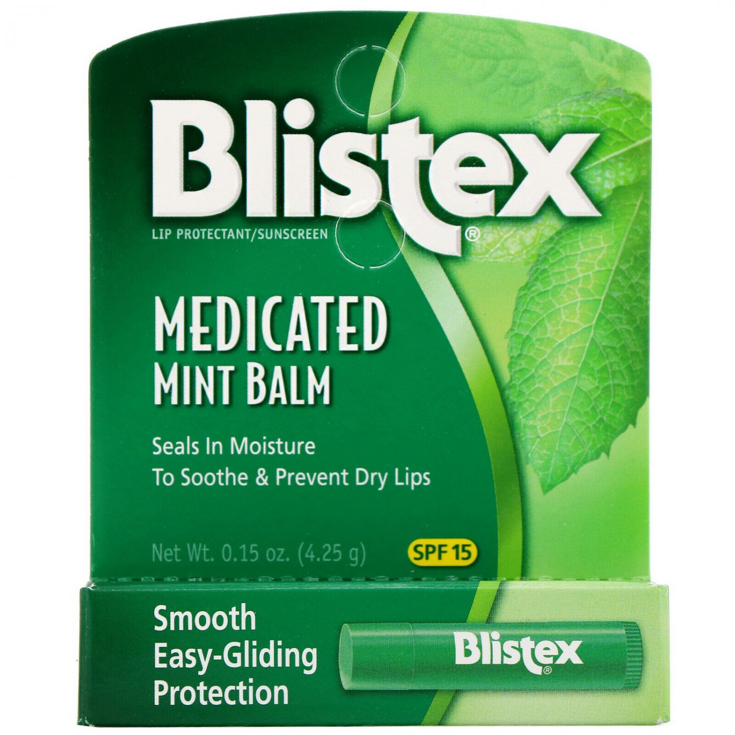 Blistex Lip Protectant/Sunscreen, Medicated, Mint Balm, SPF 15