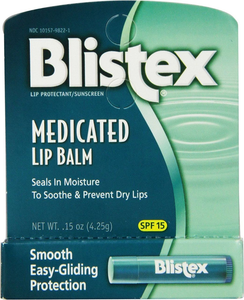 Blistex Medicated Lip Balm Stick, Original, SPF 15, 0.15 Oz