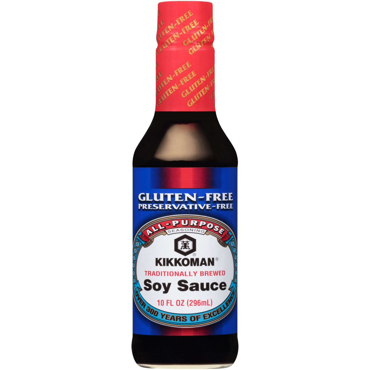 Kikkoman Traditionally Brewed Gluten Free Soy Sauce 10 Fl Oz