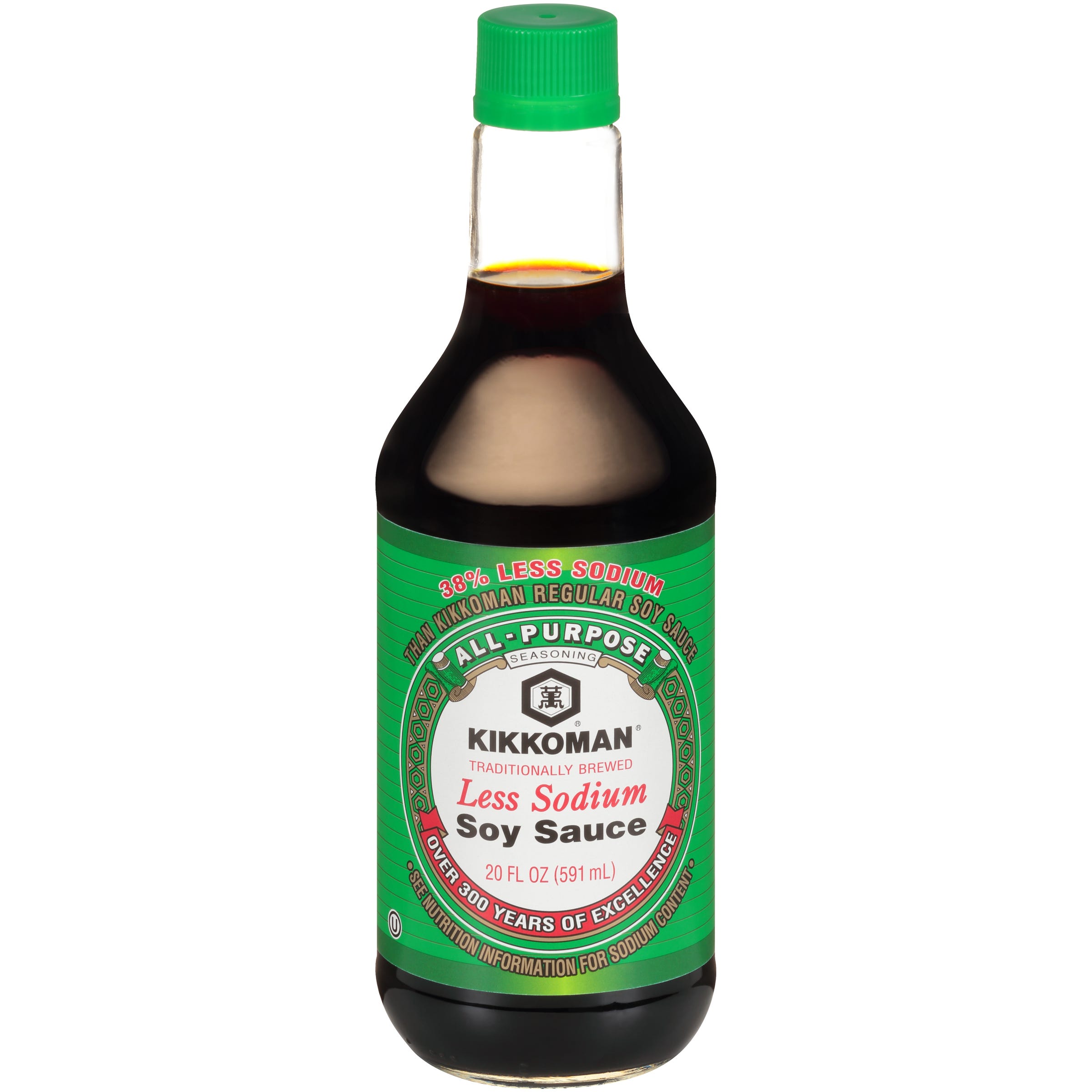 Kikkoman Soy Sauce, Less Sodium 591 Ml