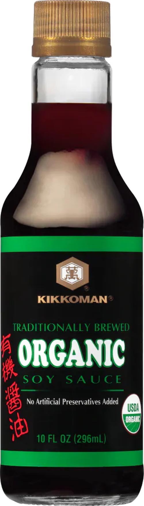 Kikkoman Soy Sauce, Organic Naturally Brewed, 10 Oz