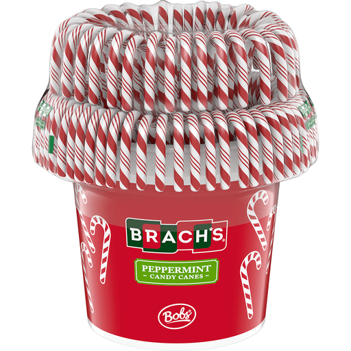 Brach's BOB'S Peppermint Holiday Candy Canes 96 Ct Tub