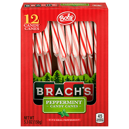 Brach's Bob's Candy Canes, Peppermint, 12 Pack