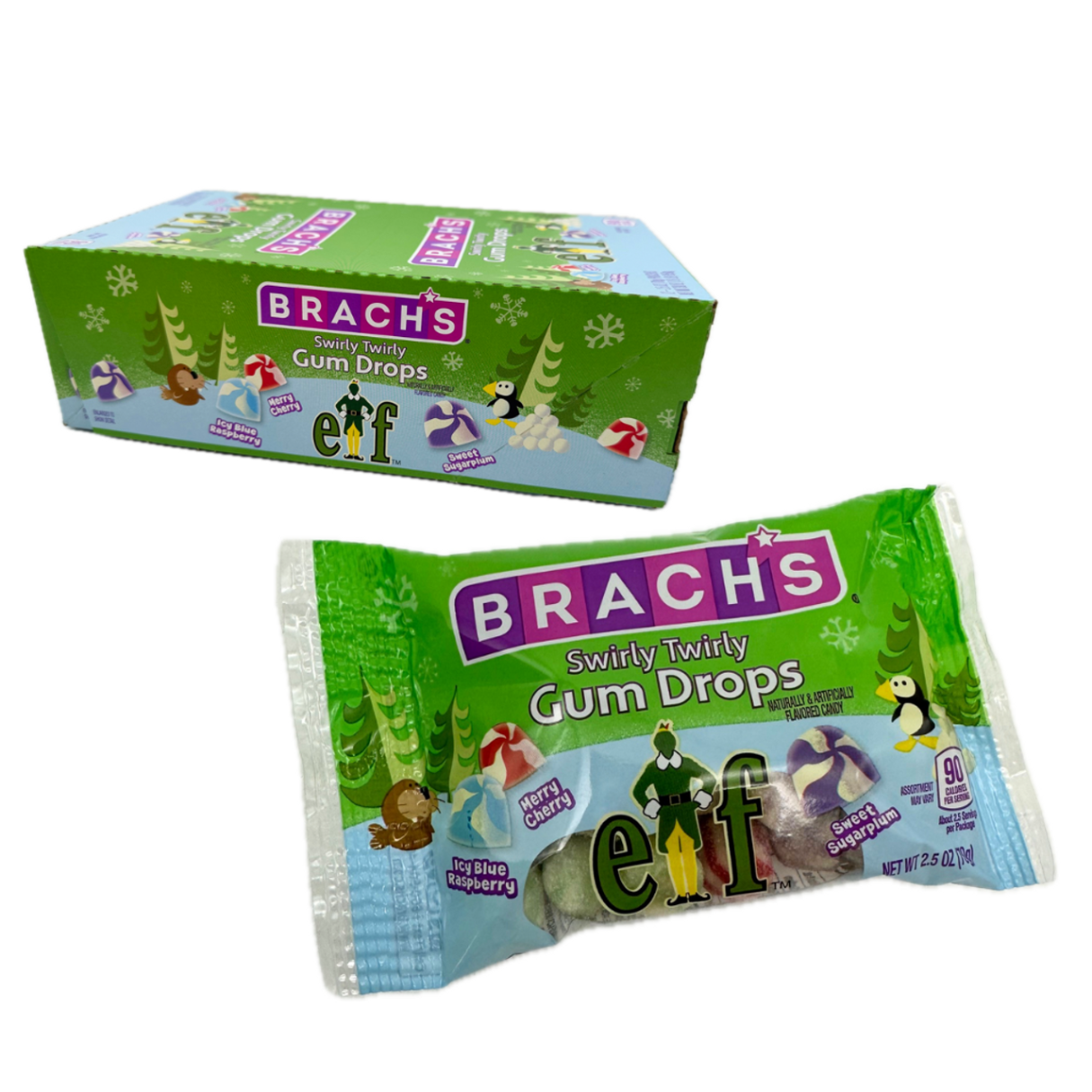 Brach's Candy, Gum Drops, Swirly Twirly, Assorted 2.5 Oz