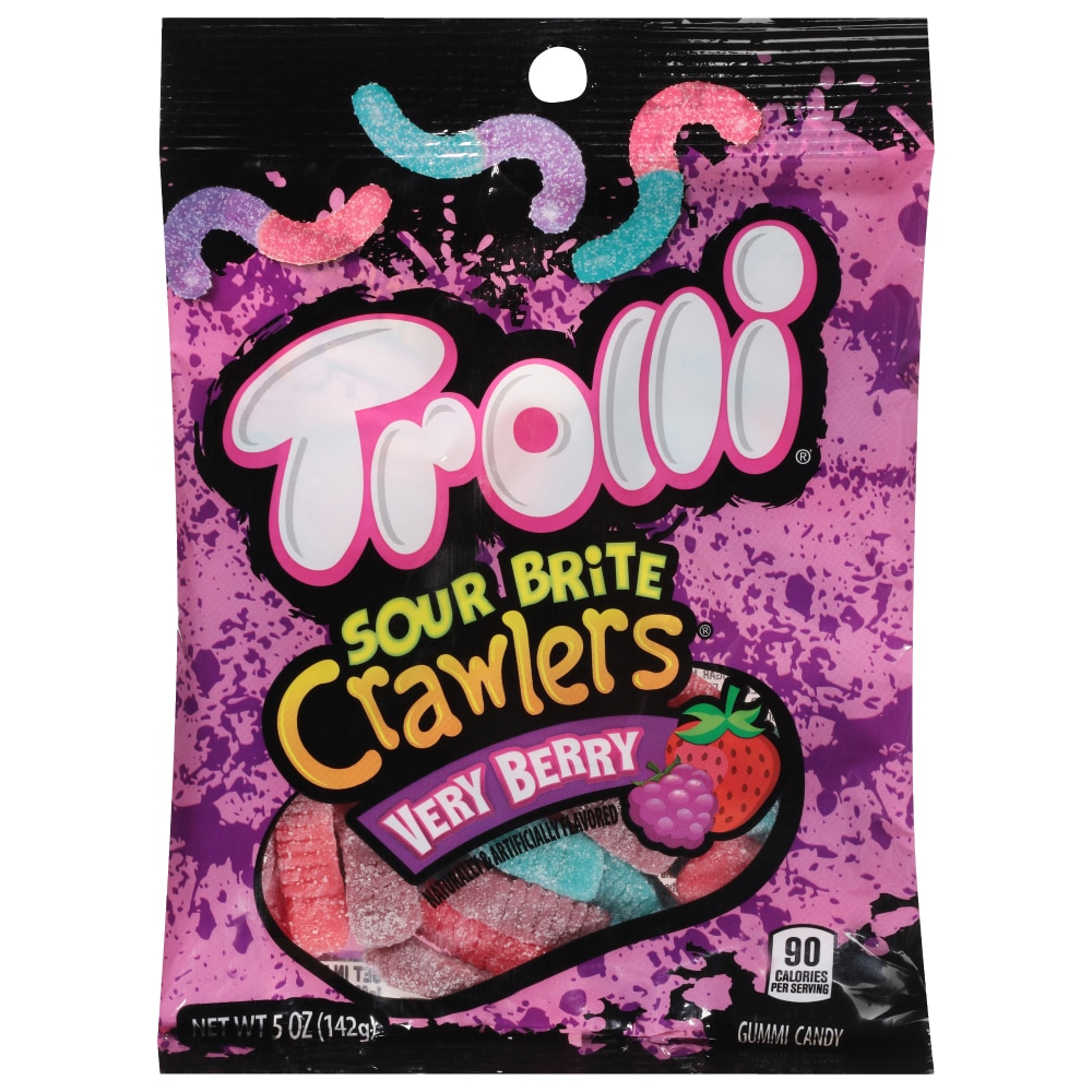 Trolli Sour Brite Crawlers Very Berry Gummi Candy - 5-oz. Bag
