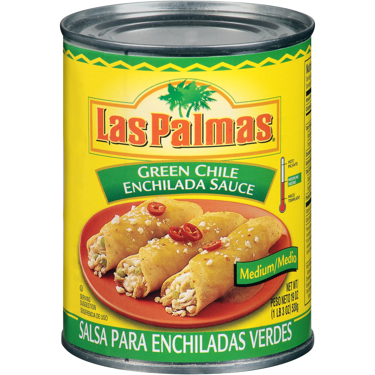 Las Palmas Medium Green Chile Enchilada Sauce 19 Oz. Can