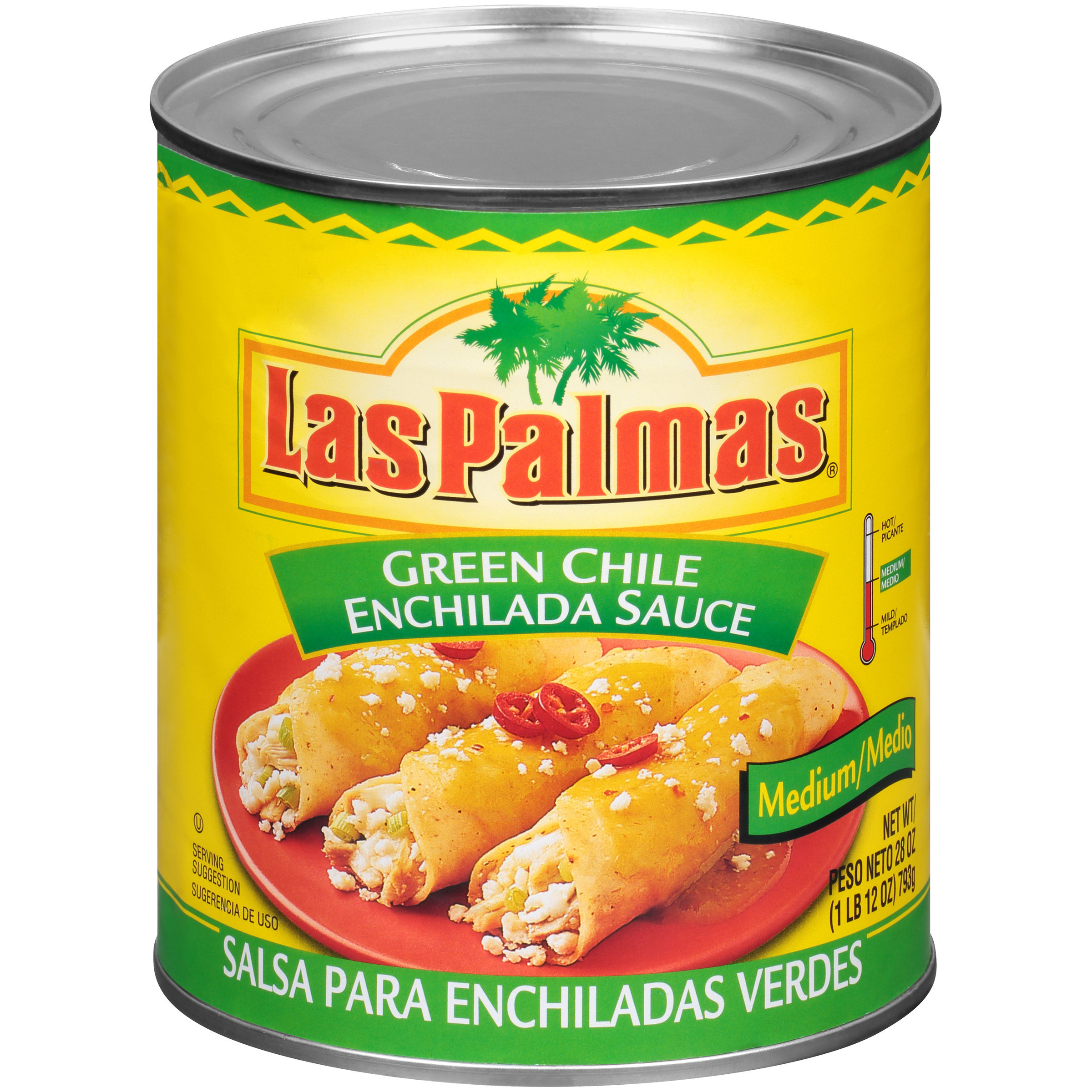 Las Palmas Green Chile Medium Enchilada Sauce 28-oz