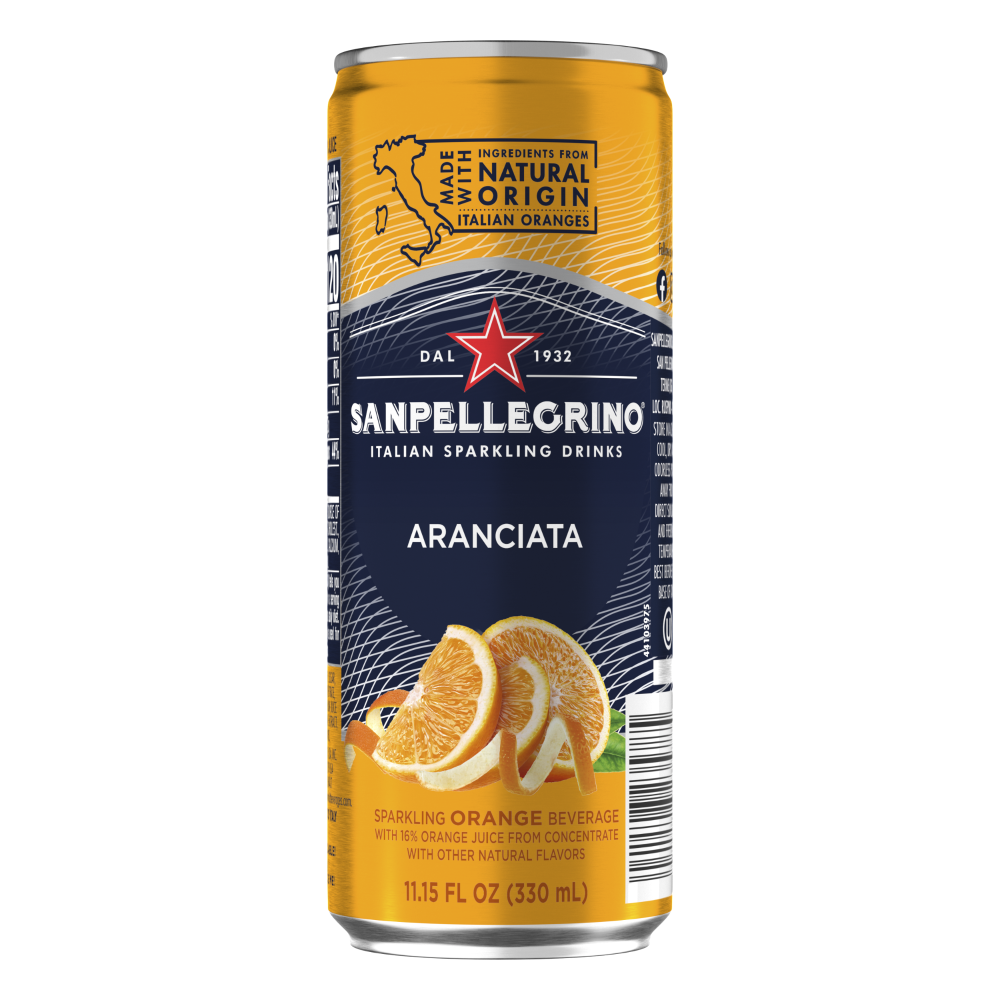 Sanpellegrino S. Pellegrino Aranciata Orange Sparkling Water Single Can