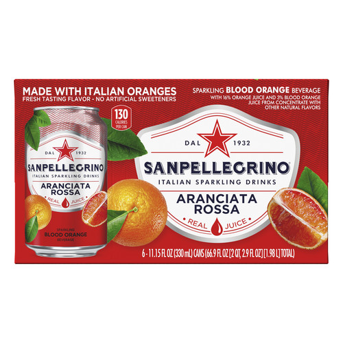 Sanpellegrino Blood Orange Italian Sparkling Drinks, 11.15 Oz