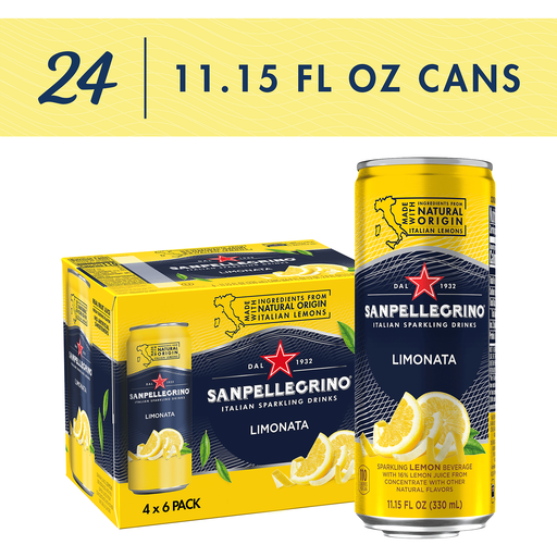 Sanpellegrino Drink, Sparkling, Limonata, Cans - Go Cheetah