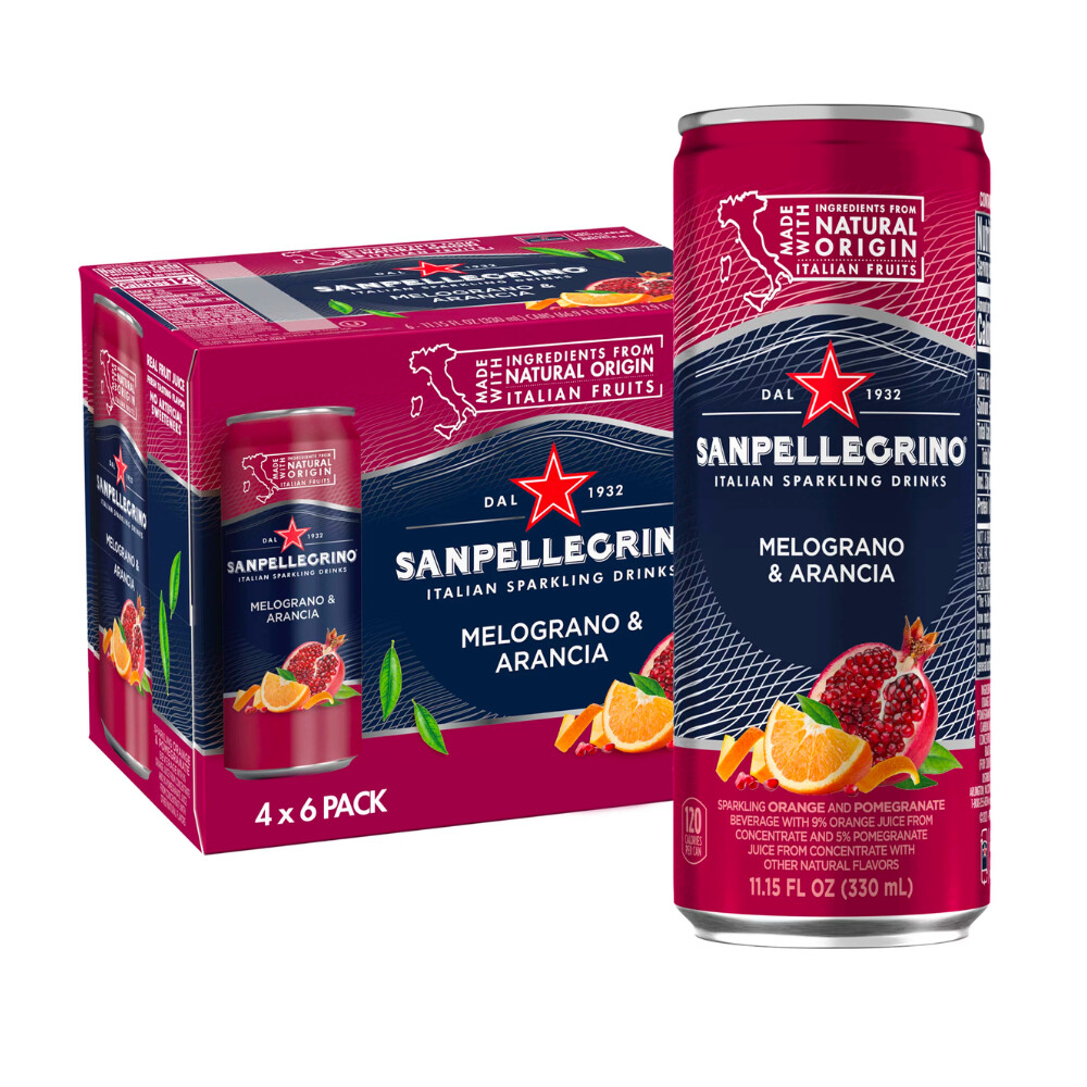 Sanpellegrino Sparkling Drinks, Italian, Melograno & Arancia