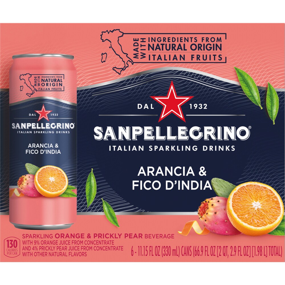 Sanpellegrino Sanpelledrino Orange & Prickly Pear Italian Sparkling Drink