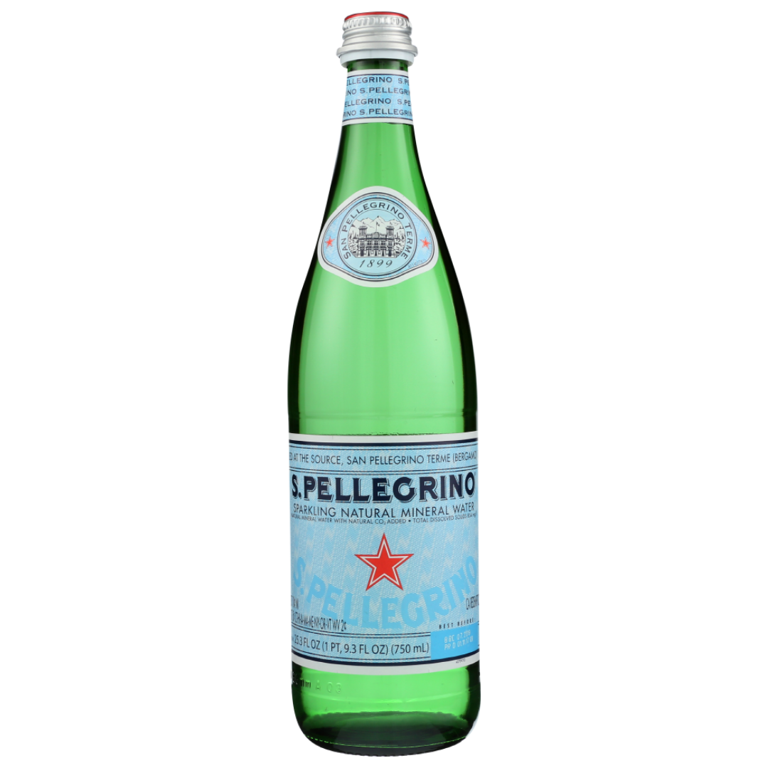 Sanpellegrino S.Pellegrino Sparkling Natural Mineral Water, 25.3 Fl Oz. Glass Bottle