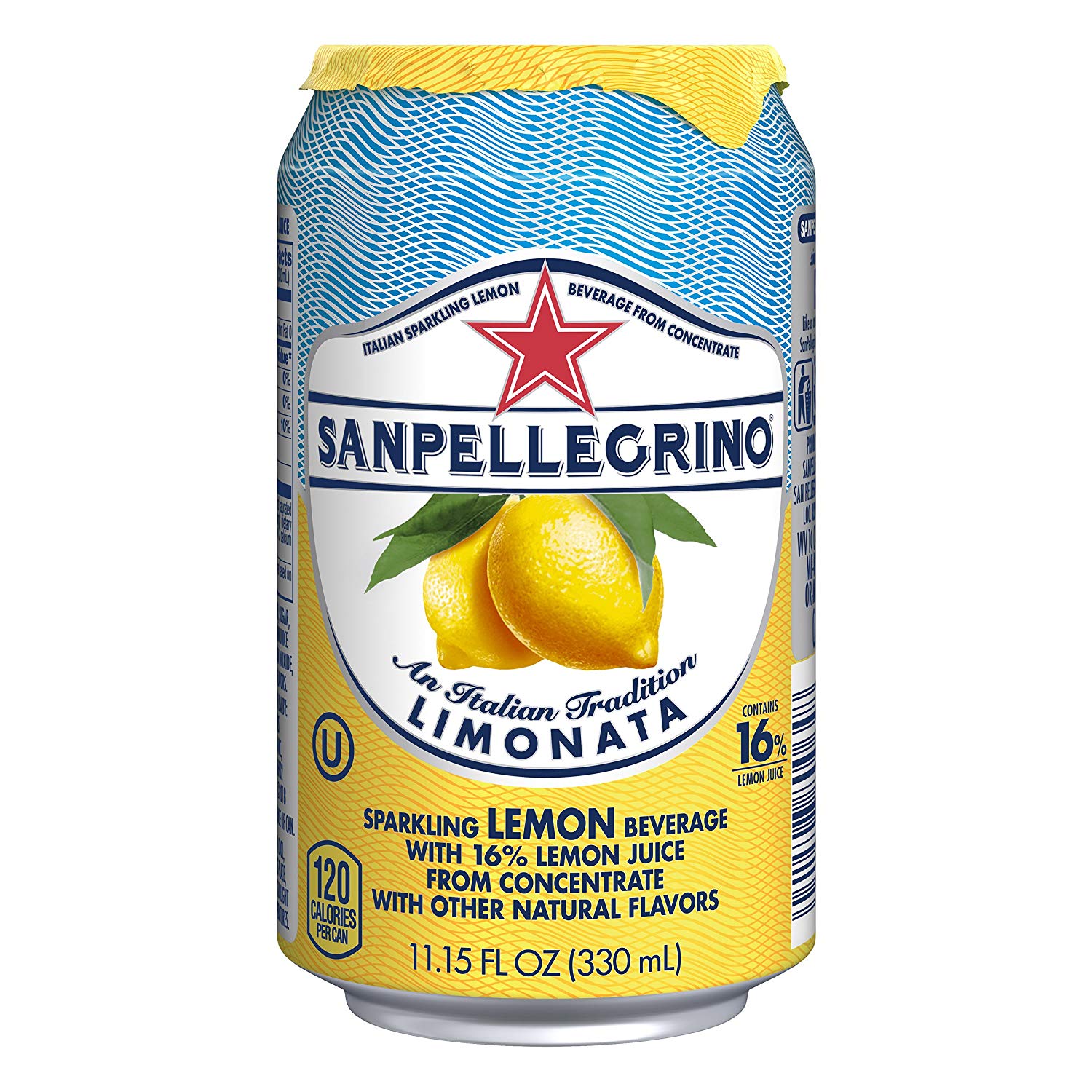 Sanpellegrino San Pellegrino Sparkling Fruit Beverages Limonata/Lemon - 6pk/11.15 Fl Oz Cans
