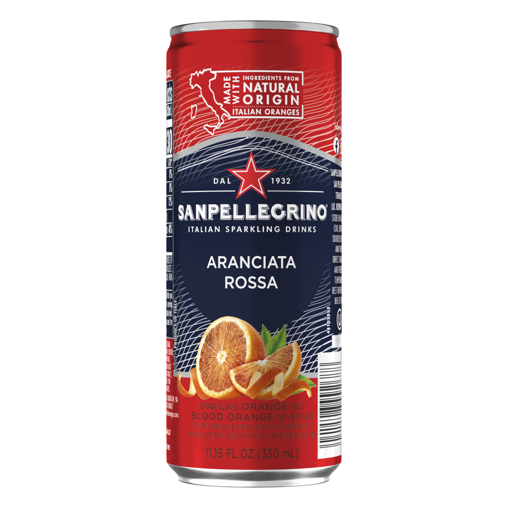 San Pellegrino Italian Sparkling Fruit Drink, Orange And Blood Orange, 11.15 Fl Oz