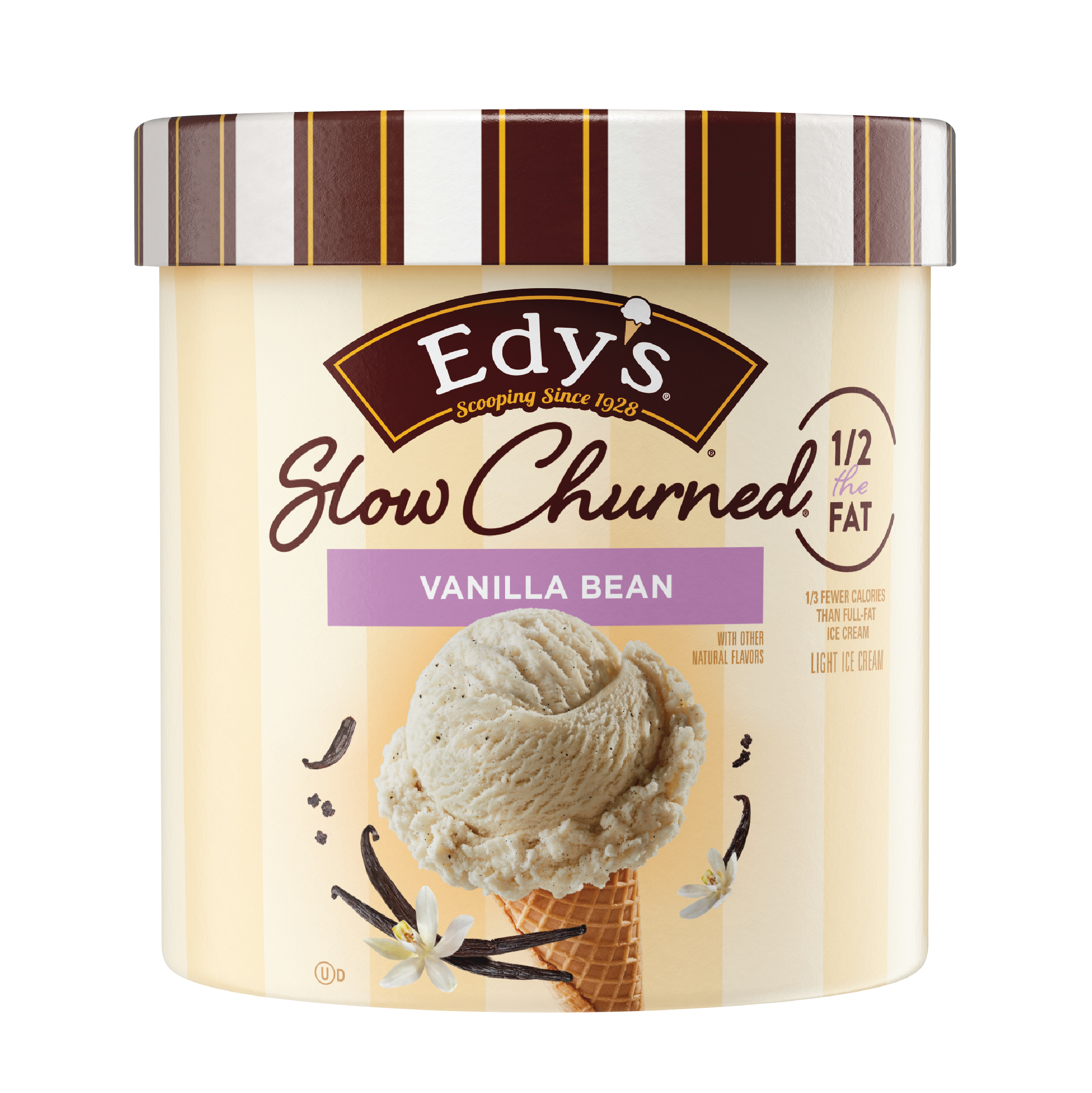 Edy's Dreyer's/Edy's Slow Churned Vanilla Bean Light Ice Cream Tub