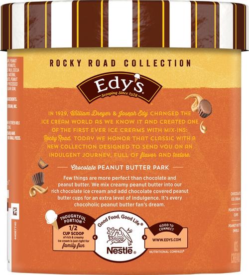 Dreyer's/Edy's EDY’S Grand Chocolate Peanut Butter Cup Ice Cream, 48 Oz