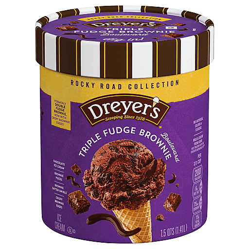Dreyer's Ice Cream, Triple Fudge Brownie 1.5 Qt
