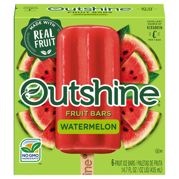 Outshine Watermelon Frozen Fruit Bars - 6ct/14.7oz