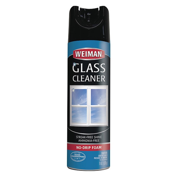 Weiman WMN10 Foaming Glass Cleaner 19 Oz Aerosol Spray Can
