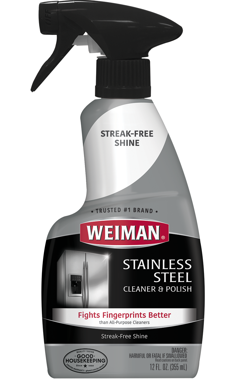 Weiman Stainless Steel Cleaner & Polish Trigger Spray, 12 Fl Oz
