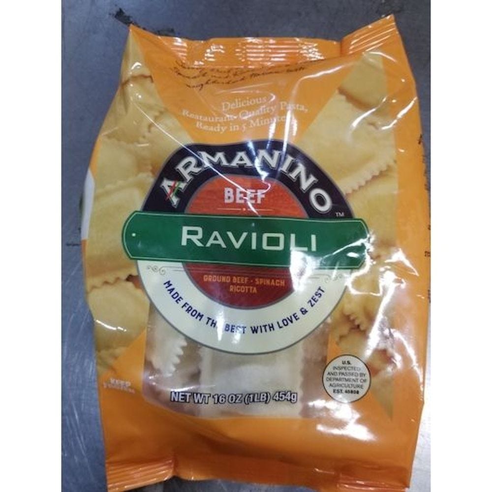 Armanino Beef Ravioli, 1 Pound -- 10 Per Case