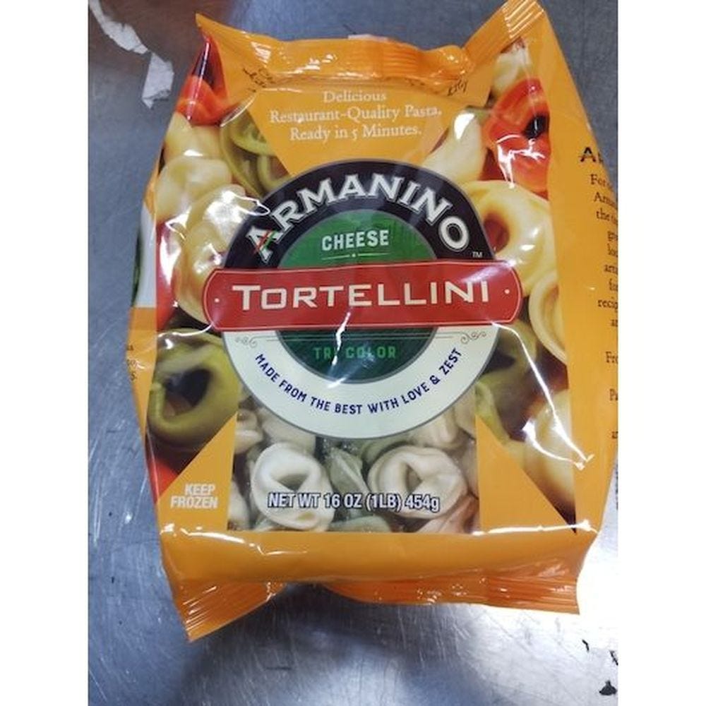 Armanino Tri-Color Cheese Tortellini, 1 Pound -- 10 Per Case