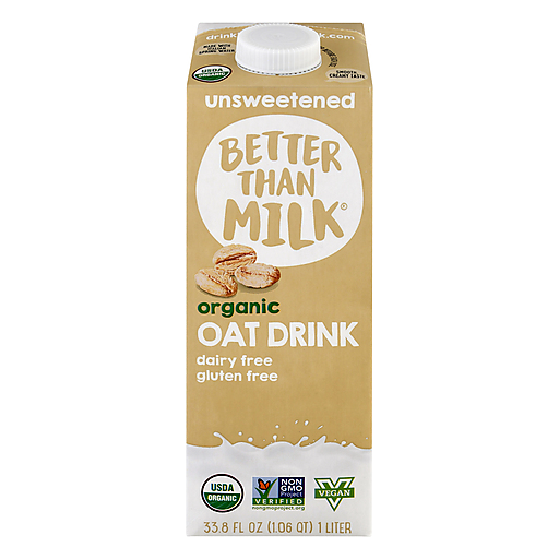 Better Than Milk Organic Unsweetened Oat Drink, 33.8 Fl Oz