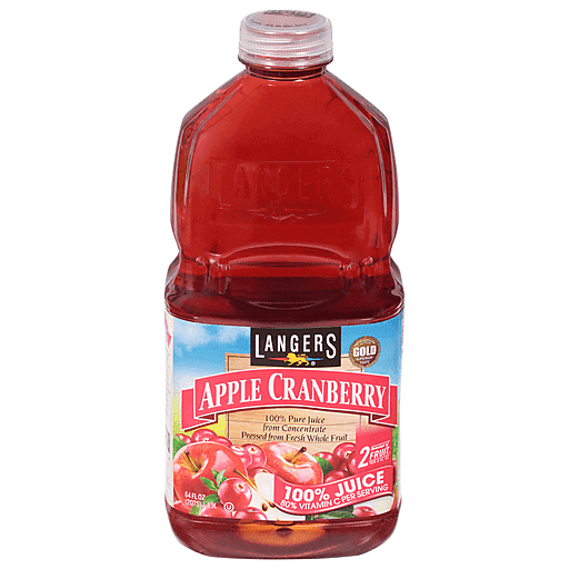 Langers Apple Cranberry 100% Pure Juice, 64 Oz