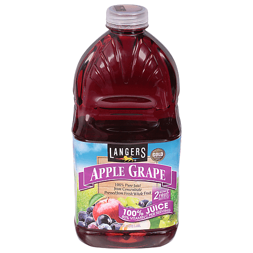 Langers Apple Grape 100% Juice 64 Fl Oz