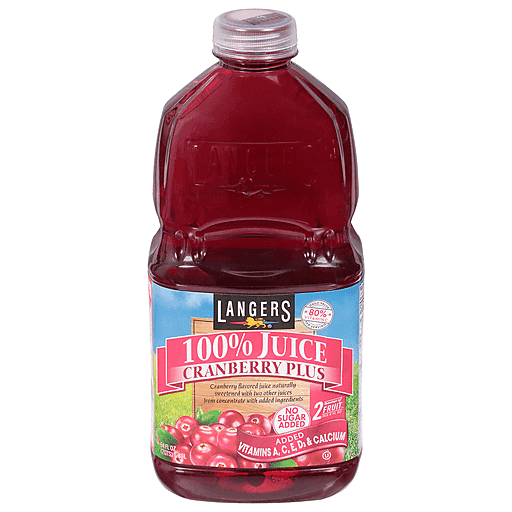 Langers Cranberry Plus 100% Juice 64 Fl Oz