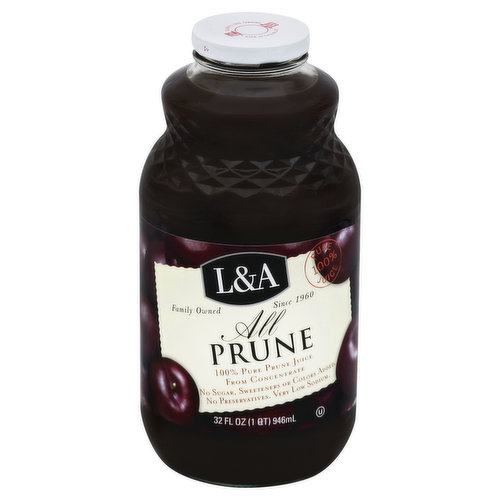 L&A 100% All Prune Juice
