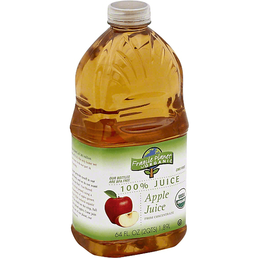 L & A Fragile Planet Organics Apple Juice Case Of 8 64 Fl Oz