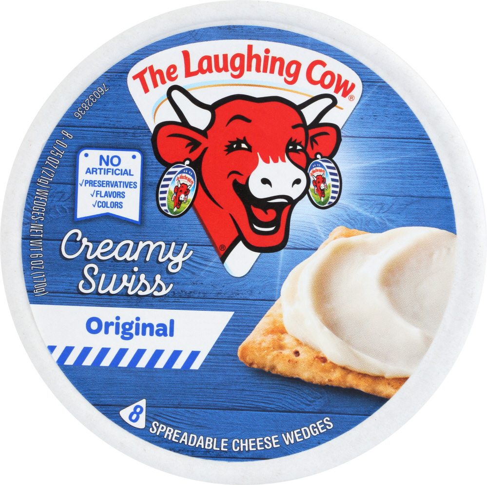The Laughing Cow Creamy Swiss Original Spreadable Cheese Wedges