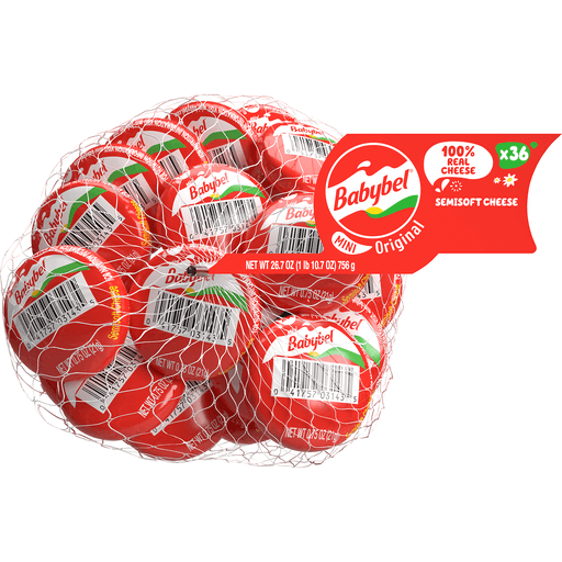 Mini Babybel Original Semisoft Cheese 36 Ct Bag