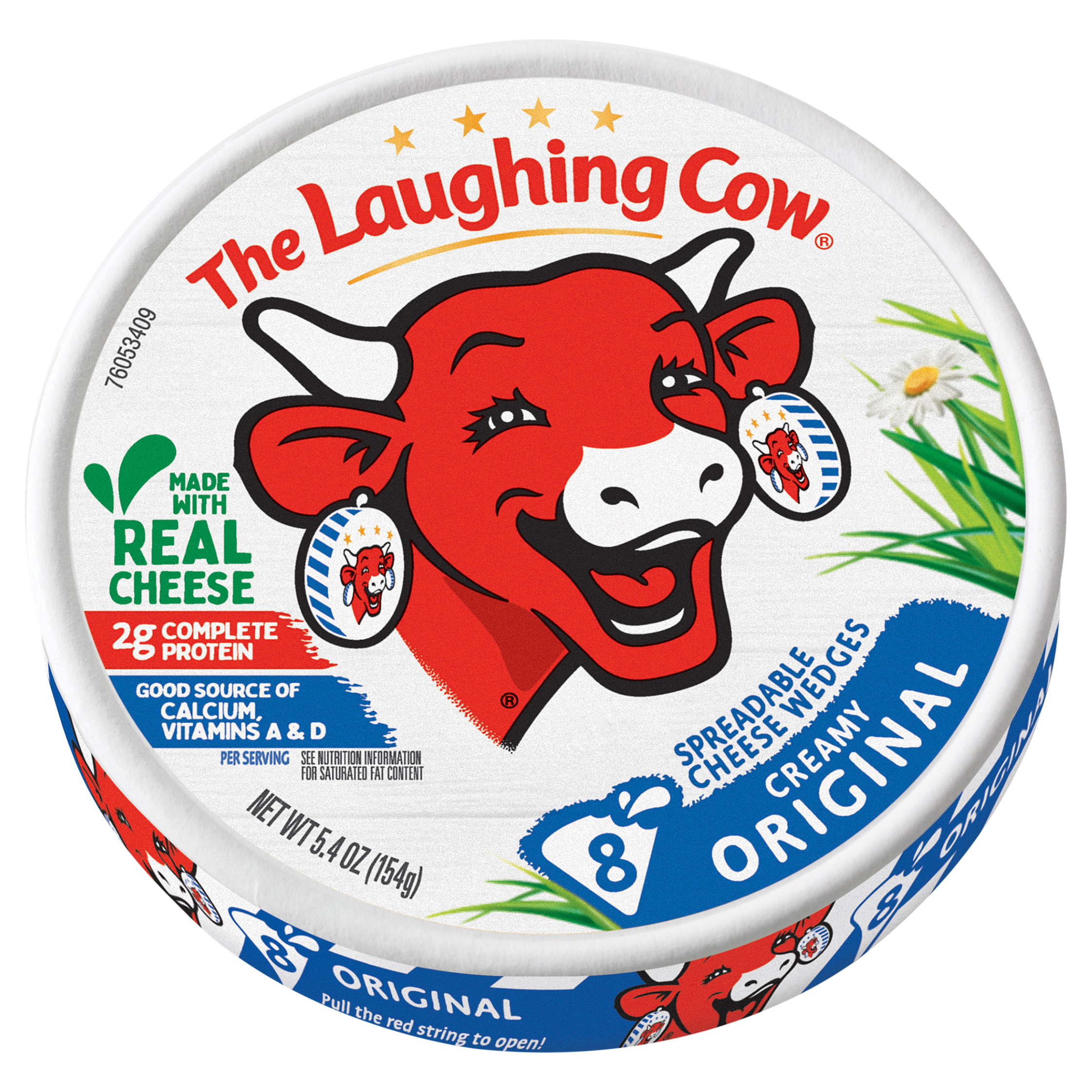 The Laughing Cow Original Creamy Swiss Spreadable Cheese Wedges - 6oz