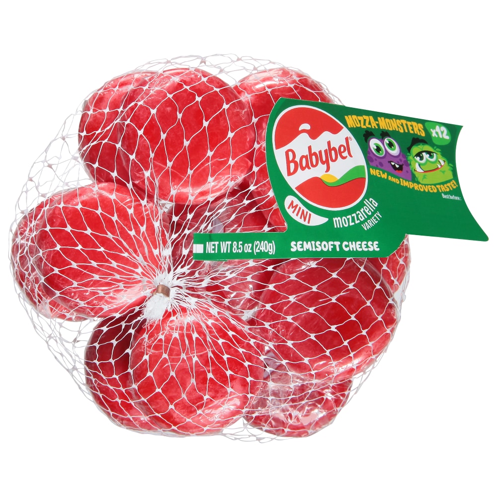 Babybel Semisoft Cheese, Reduced Fat, Mozzarella Variety, Mini