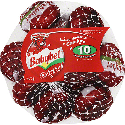Babybel Mini Original Semisoft Cheese 10 Ct Bag