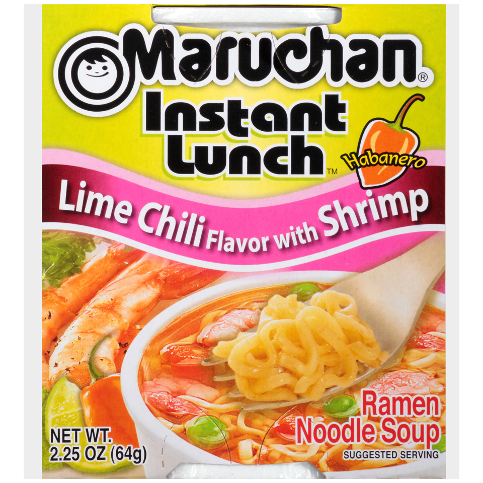 Maruchan Instant Lunch Lime Chili Flavor With Shrimp Soup - 2.25oz
