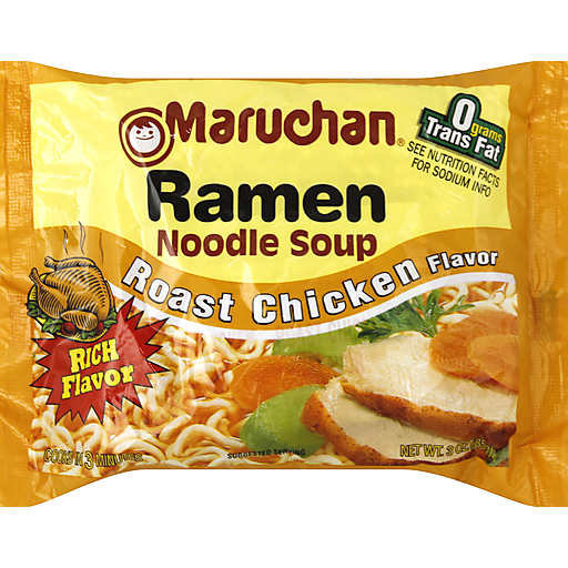 Maruchan Roast Chicken Flavor Ramen Noodle Soup 3 Oz. Bag