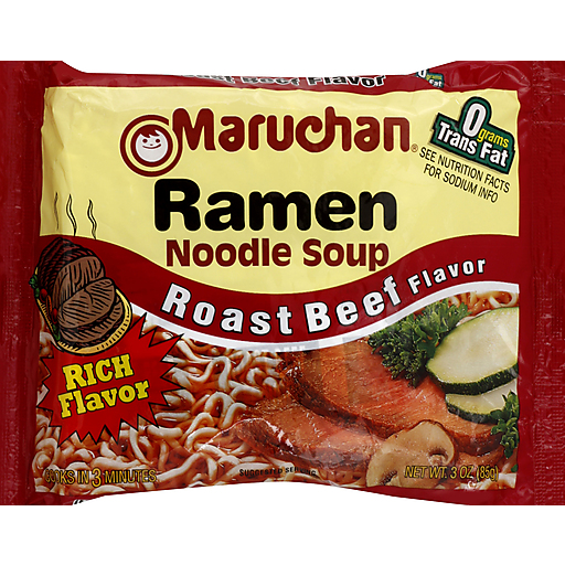 Maruchan Roast Beef Flavor Ramen Noodle Soup 3 Oz. Bag