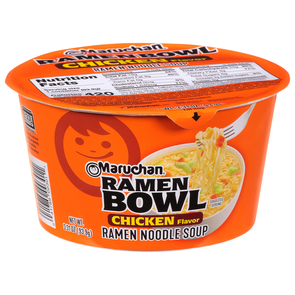 Maruchan Chicken Flavor Ramen Noodles With Vegetables Bowl