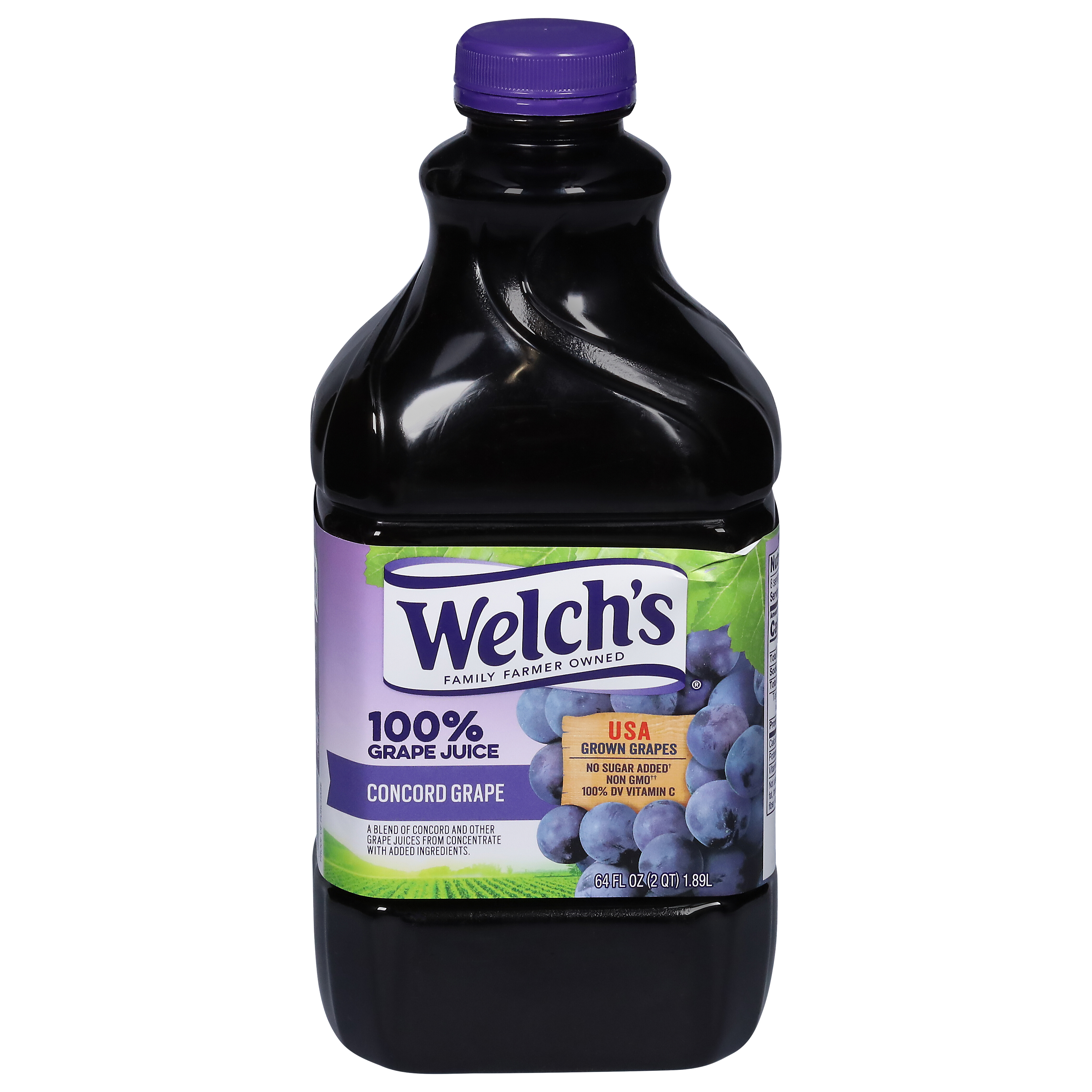 Welch's 100% Grape Juice, Concord Grape, 64 Fl Oz Bottle