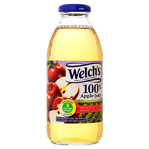 Welch's 100% Apple Juice, 16 Fl Oz On-the-Go Bottle
